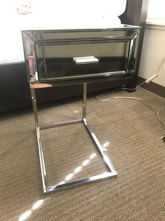 Mirrored Nightstand 1