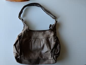 Medium leather hobo bag 1
