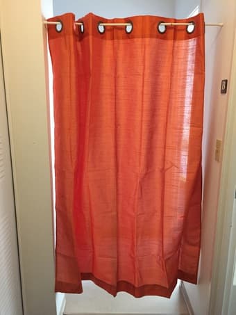 Orange Panel Curtain 1