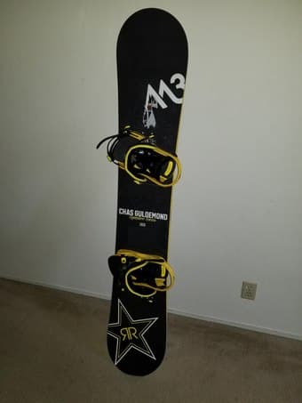 Snowboard 160cm Convoy RockStar M3 with Bindings Used once 1