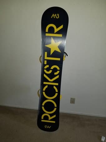 Snowboard 160cm Convoy RockStar M3 with Bindings Used once 2