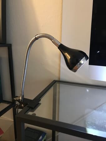 Energy-Efficient LED Clamp Lamp Light, Black 1