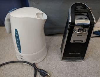For Sale - Water Kettle, Electric Can Opener, Halo Reach Sculpture/Box 1