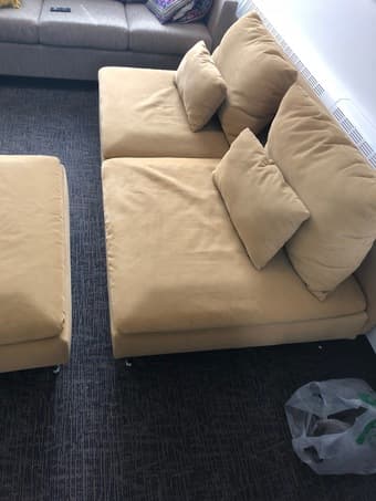 IKEA SÖDERHAMN Sofa with Ottoman 2