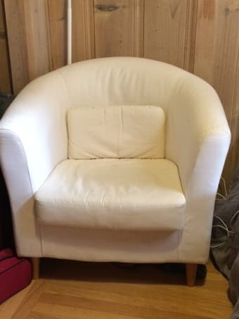GREAT! Ikea Tullsta white, armchair, original $110, asking $50 1