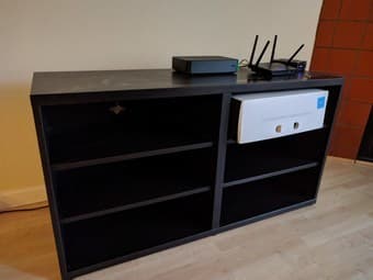 Black IKEA TV Bench 1