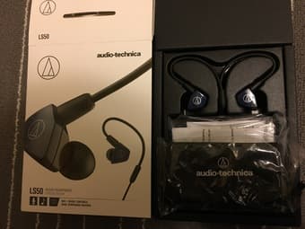 Audio Technica in ear headphone LS50is with microphone 1
