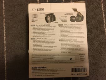 Audio Technica in ear headphone LS50is with microphone 2