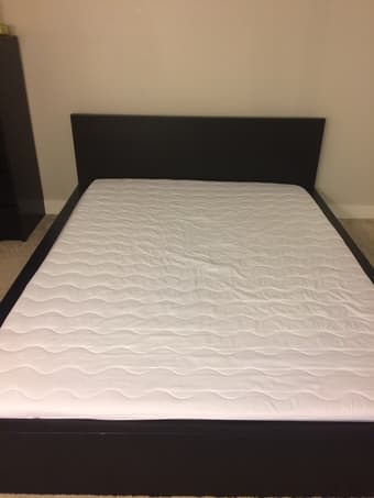 BED frame and mattress queen 2