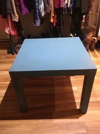 Blue IKEA side table (2 available) 2