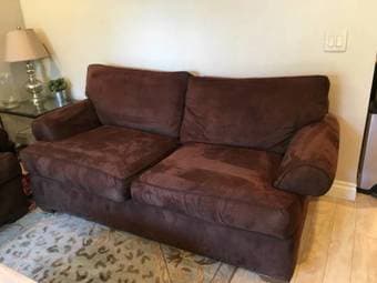 2 nice brown couches 2