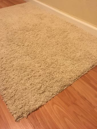 (36 in x 56 in) Beautiful White Rug 1