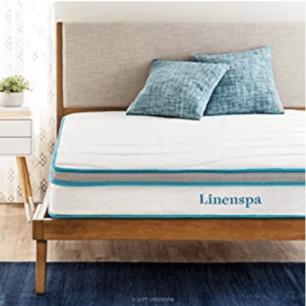 Full Mattress - LinenSpa 8" Memory Foam and Innerspring Hybrid 1