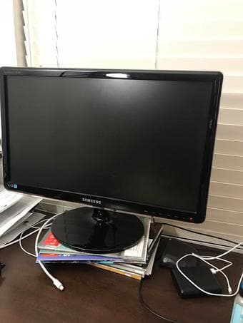 White board and Samsung monitor 2