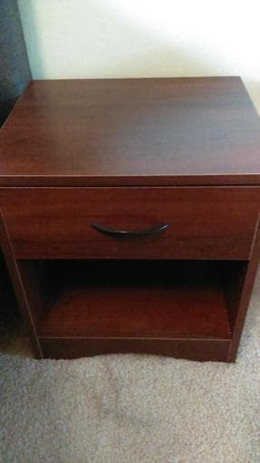 Brook cherry night stands & Sonoma oak desk 1