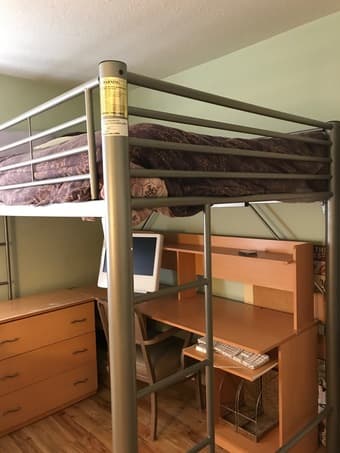 PRICE REDUCTION: Full metal loft bed 2