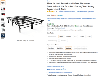 Portable Bed Set (Twin) (Frame + Folding Mattress + Memory Foam Cover) 3