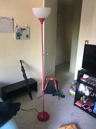 Tall Pink Lamp 1