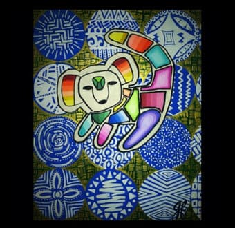Large paintings and designed clothes on sale! 1
