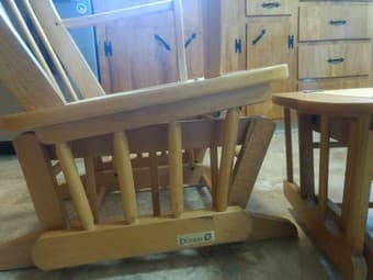 Dutailier glider frame w/ ottoman 3
