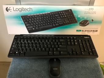 Ergonomic keyboard, wireless keyboard+mouse, 21.6” Monitor, airfilter 2