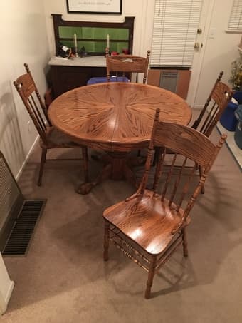 Moving Sale - Dining Table, Chairs, Slate Tables, Couch, and more! 2