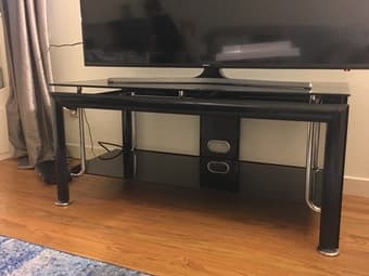 Black TV stand 1