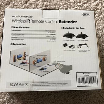 Wireless IR Remote Control Extender 2