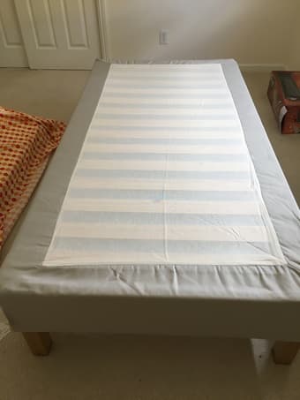 Full size bed frame with mattress 1