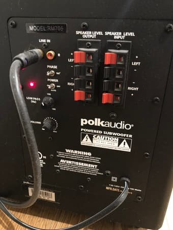 Home Theater System -- Harmon Kardon Receiver and Polk Audio Speakers 3