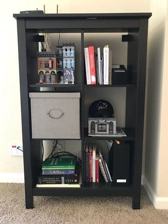 Classy Ikea black-brown furniture - bookshelf/shelving unit 1