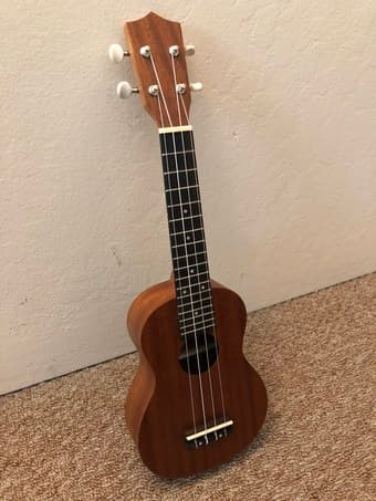 Soprano Ukulele with travel case - Like New 1
