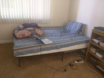 Bed Frame- Iron (Foldable) -12 inches 2