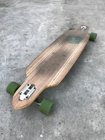 Sector 9 Green Wave Lookout II Drop-Thru Bamboo Longboard 1