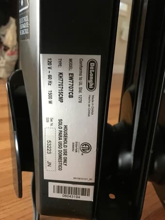 DeLonghi Radiator - discounted, great in preparation for colder days! 3