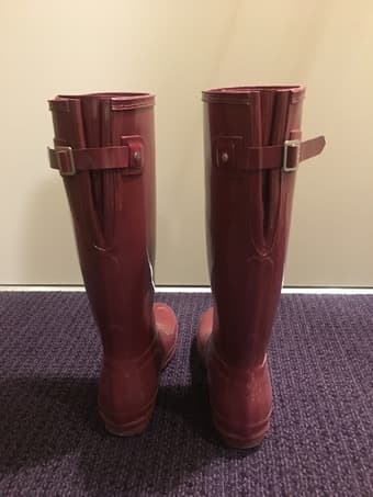 Womens Hunter tall waterproof/rain boots for sale - like new 1