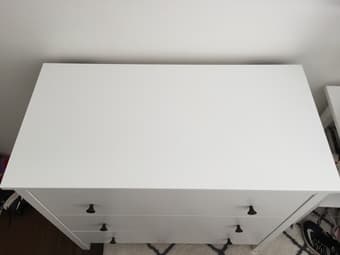 Professionally-Built White IKEA Dresser 2