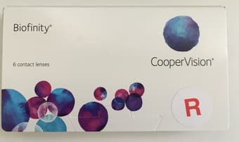 2x6 Biofinity contact lenses PWR -12.0 1