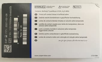 2x6 Biofinity contact lenses PWR -12.0 2