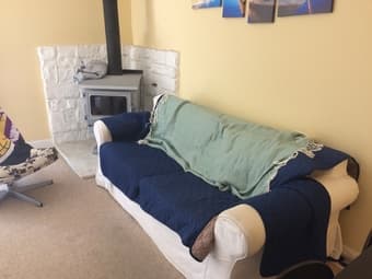 Comfortable White Pull Out Couch 2