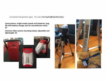 Camp and climb items for sale 3