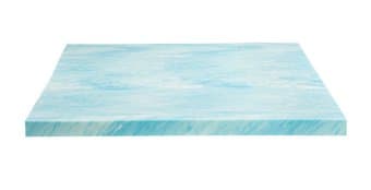Dreamfoam Bedding Gel Swirl Memory Foam Topper Twin XL 1