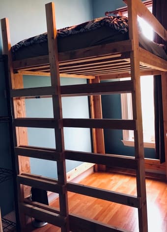 Extra Tall Custom Loft Bed, Full Size 1