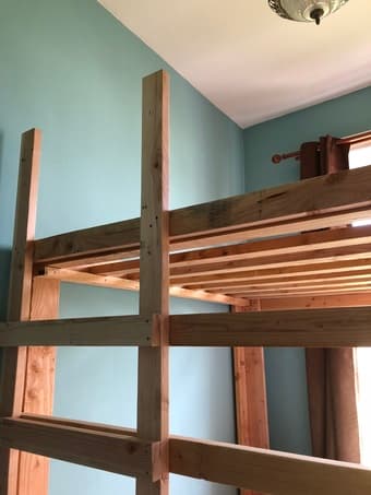 Extra Tall Custom Loft Bed, Full Size 2