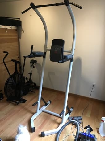 exercise tower (pull-ups, dips, leg lifts) 1