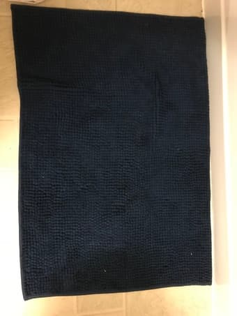 Dark Blue Bathroom Rug 1