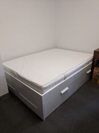queen bed frame and mattress 1