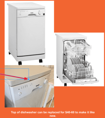 Portable 18" dishwasher - $100 1