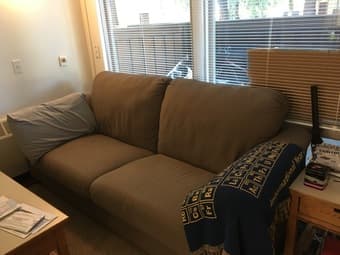 Brown Super Comfy Loveseat 1