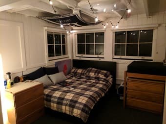 Queen Bed Frame, Mattress, etc 1